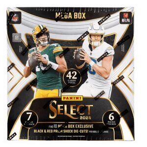 2024 Panini Select Football Mega Box 42 Cards Brand New Sealed Black Red